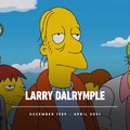 Larry Dalrymple a regular at Moe's Tavern in The Simpsons passed away in the latest episode