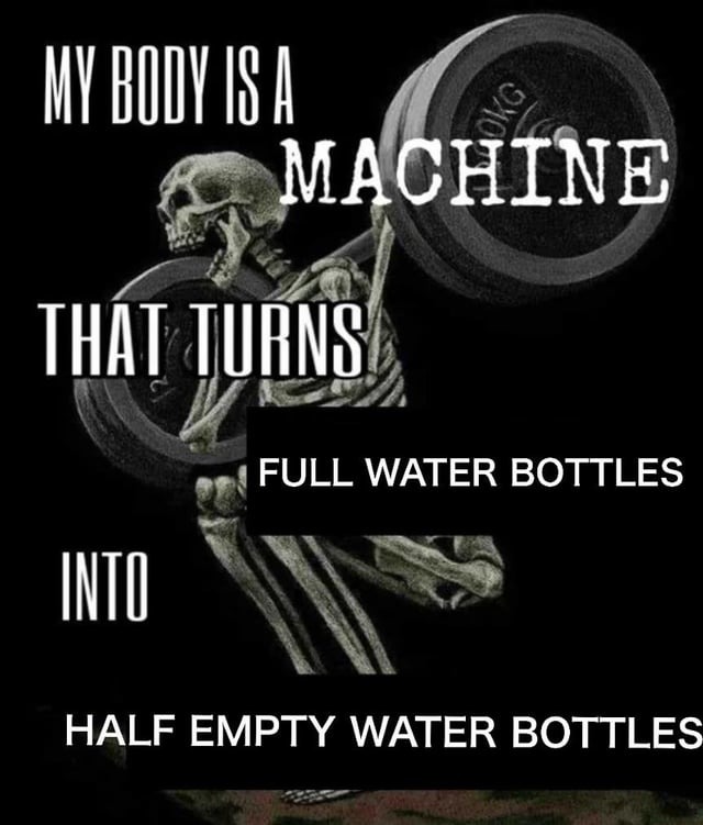 Water bottle meme