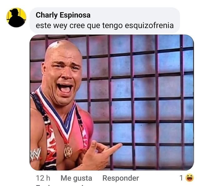 Este compa cree que tengo esquizofrenia y ni lo conozco - meme