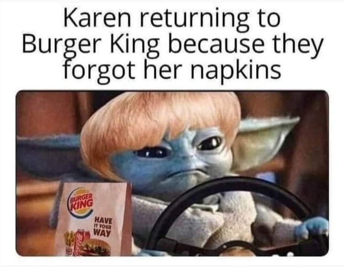 Karen strikes back - meme