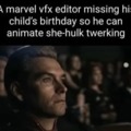 Vfx editor missing his child's birthday