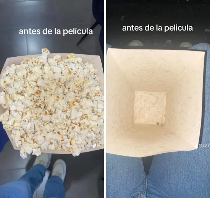Si vas a ver una película,no seas tan hambreado como ped0pino - meme