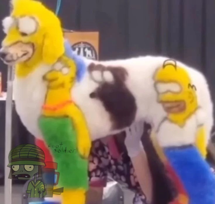 Terror analógico de homero - meme