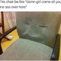 Chair wants booty