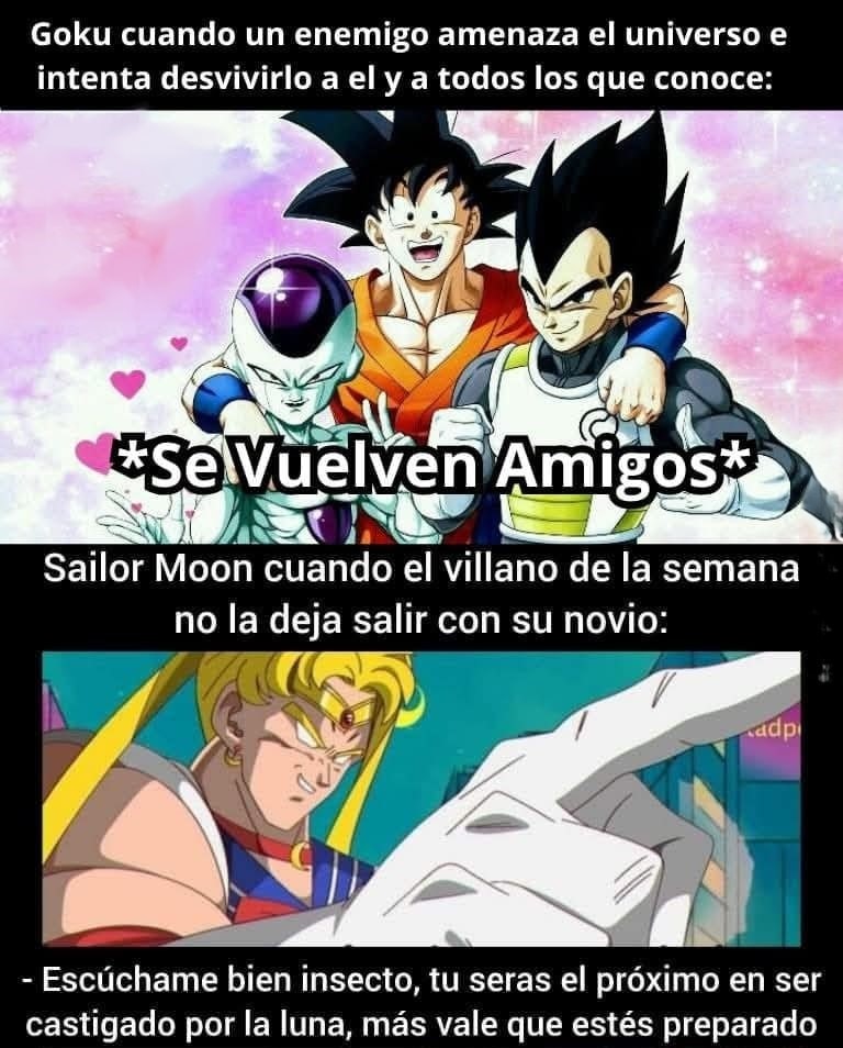 Meme de los villanos de sailor moon