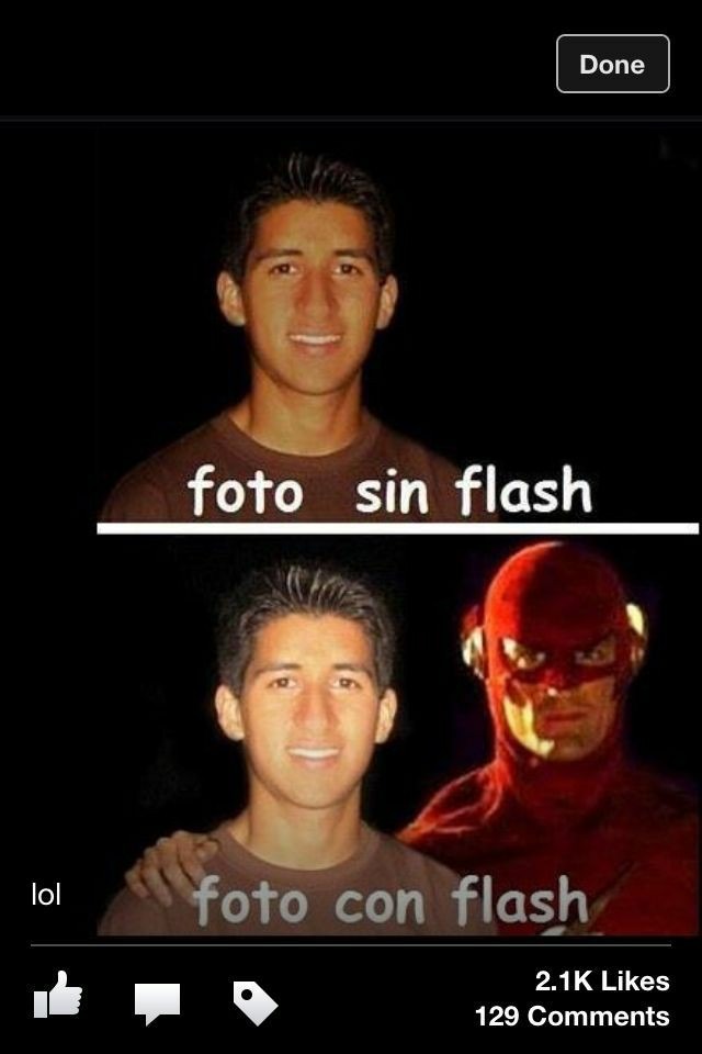 Foto sin flash - meme