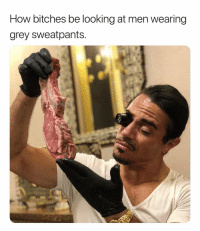 Sizing up the meat - meme