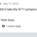 9/11 jokes don't fly around here