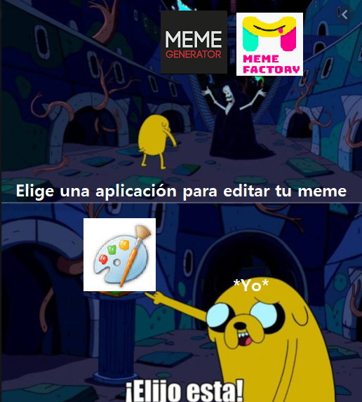 Meme editado en paint