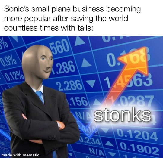 Sonic stonks - meme