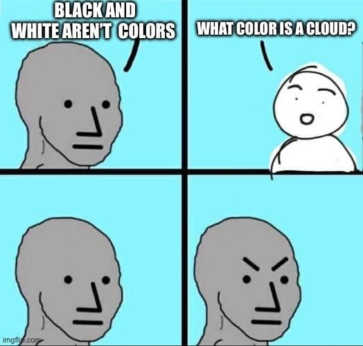 What color is a cloud - meme