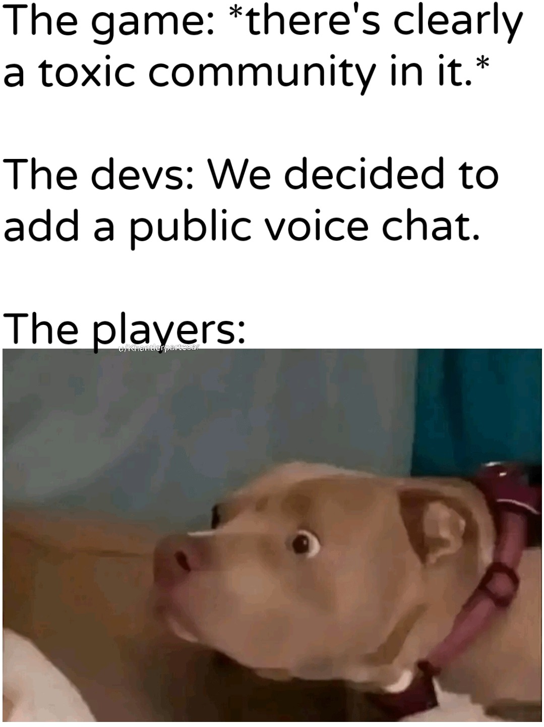 Toxic gaming community meme