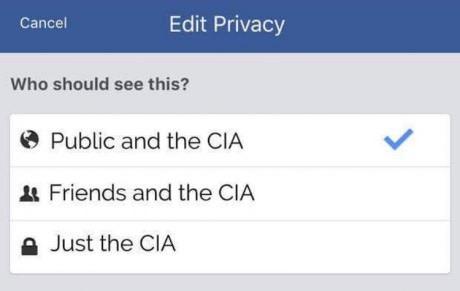 Facebook privacy be like - meme