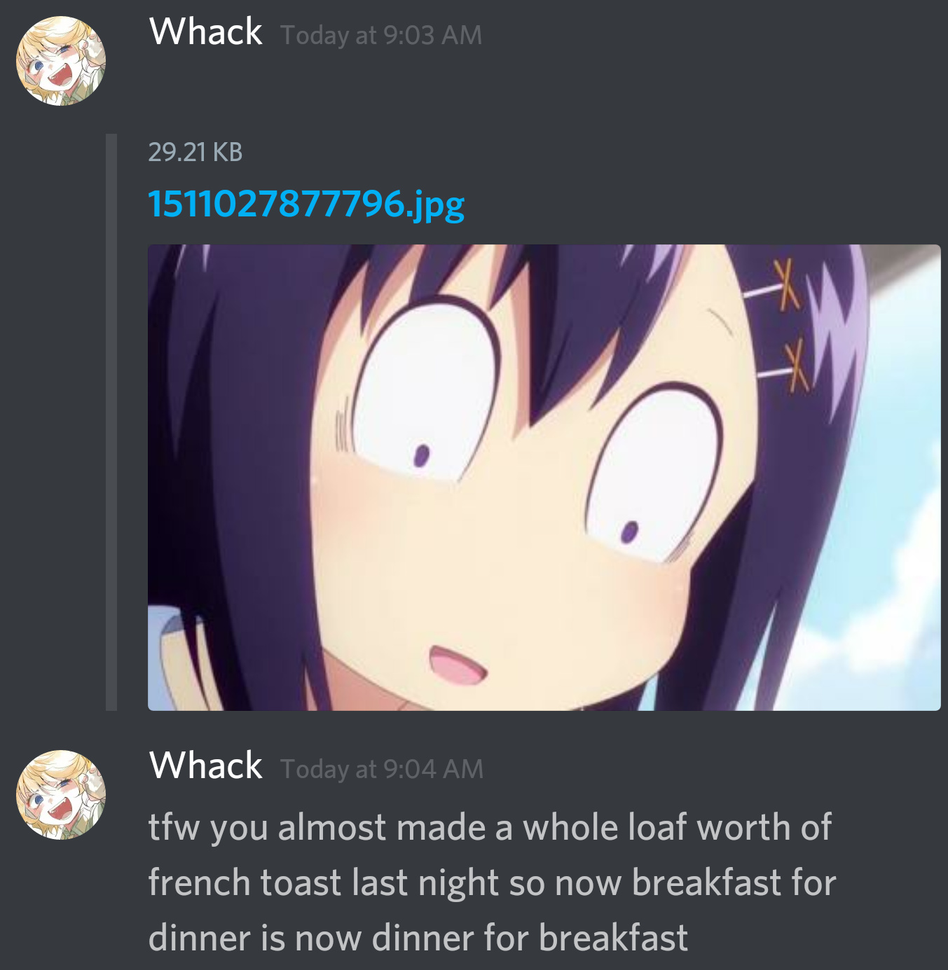 French toast - meme
