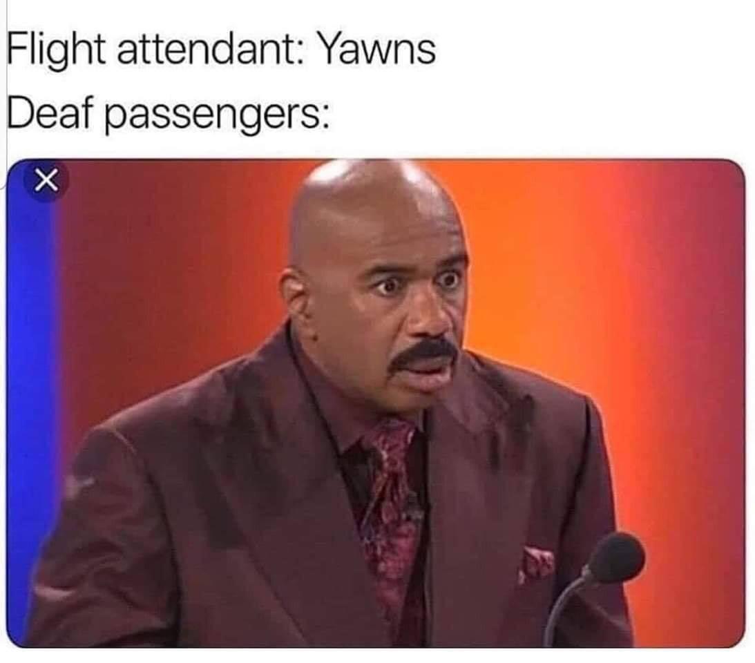 I get so scared on planes it's not even funny - meme