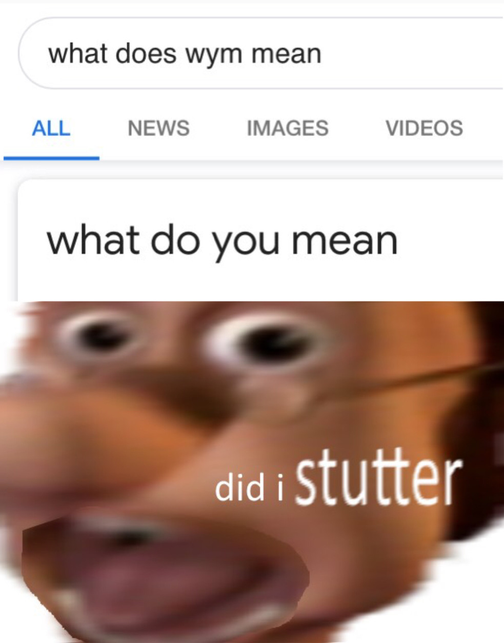 DID I STUTTER! - meme