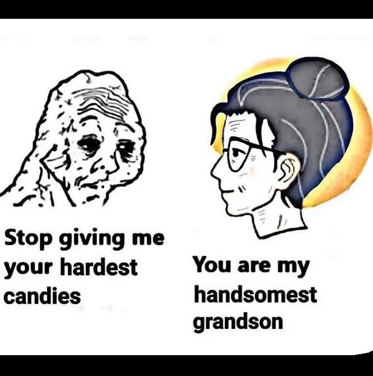 Strawberry old people candies go too hard - meme