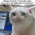 College students always crying