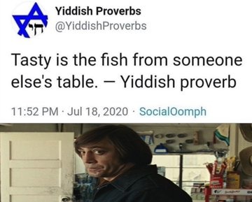tasting the neighbour's wife's fish - meme