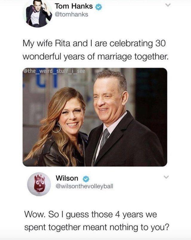 Wilson loves Tom - meme