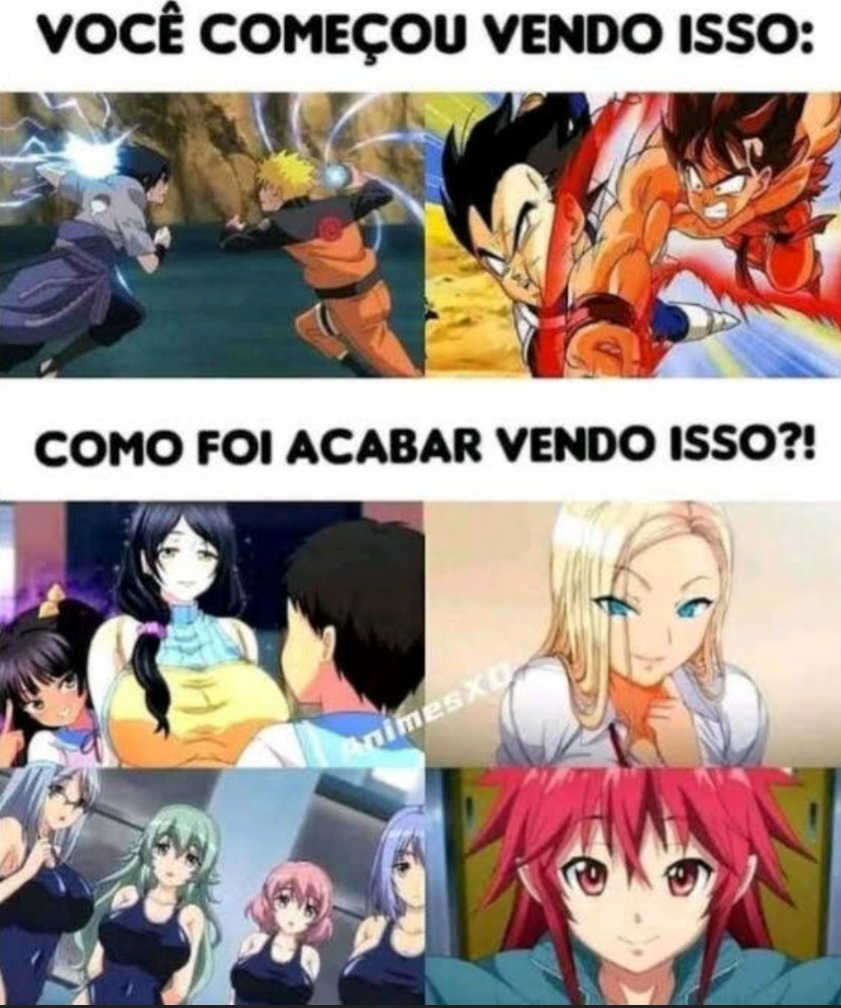 MEMES de 𝘏𝘌𝘕𝘛𝘈𝘐S (Ela pegou no seu) - Anime United