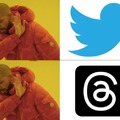 Twitter and Threads with the perfect Drake format