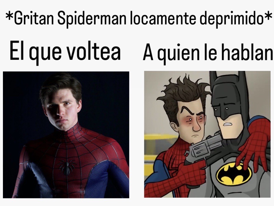 menuda cagada el Spiderman lotuZZZ - meme