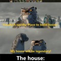 Minecraft houses meme