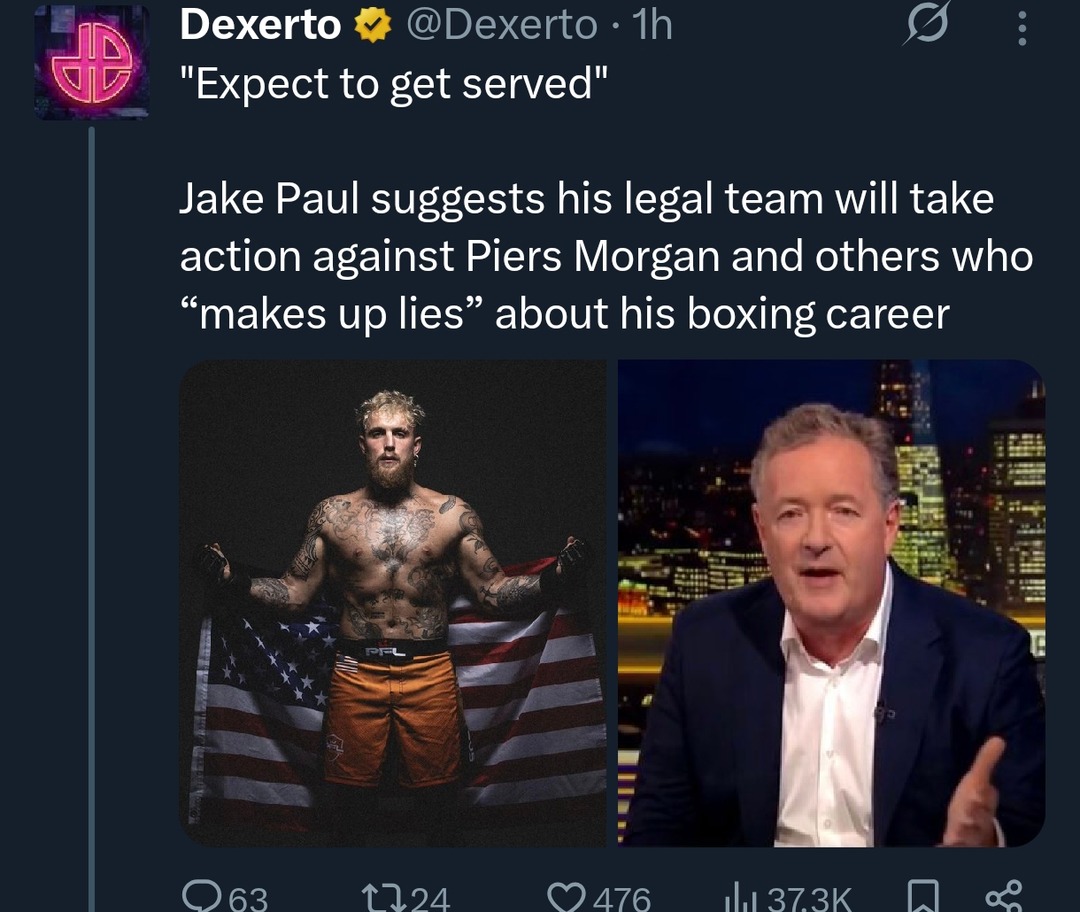 Jake Paul ready to serve legal hands - meme