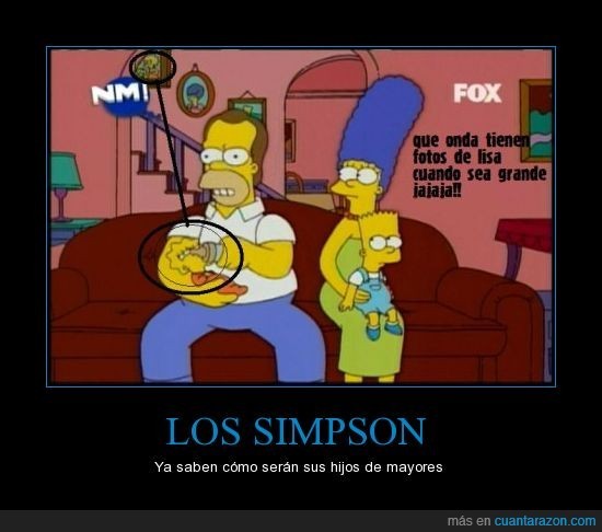 lógica de los Simpson - meme