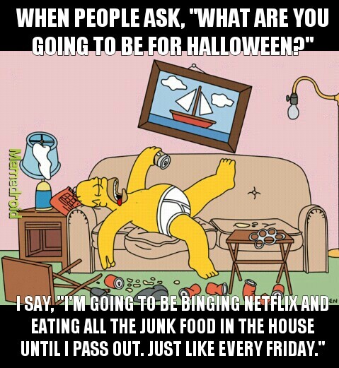 Too old to trick or treat problems - meme