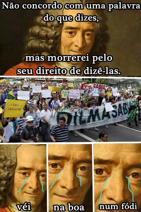 Voltaire é cubano - meme