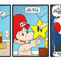 And that kids, is how Mario got there when he was young.