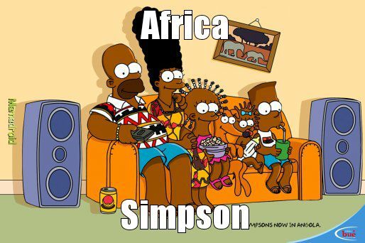 simpson africa - meme