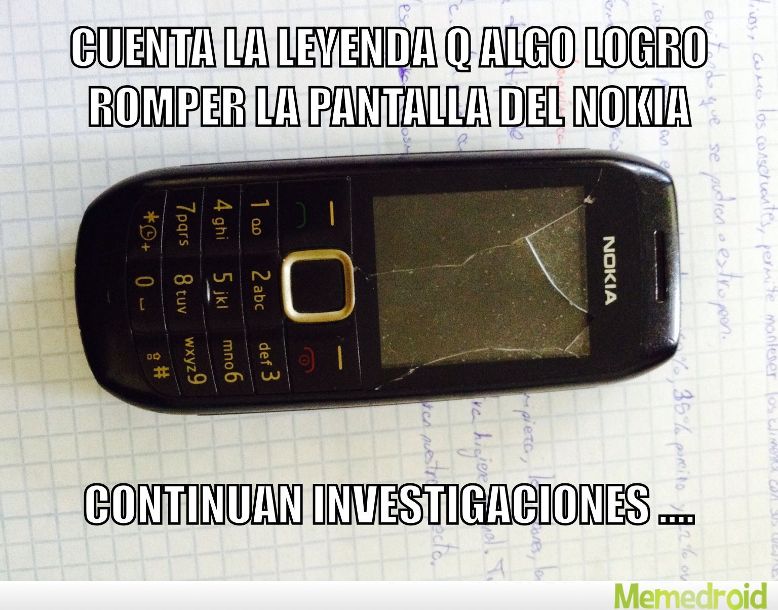 Nokia roto (parece imposible) - meme