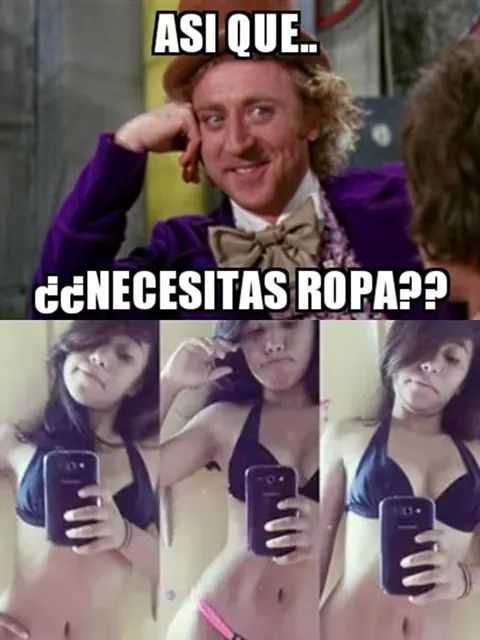 el titulo fue a comprarle ropa - meme