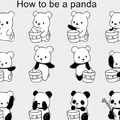 Como ser un panda