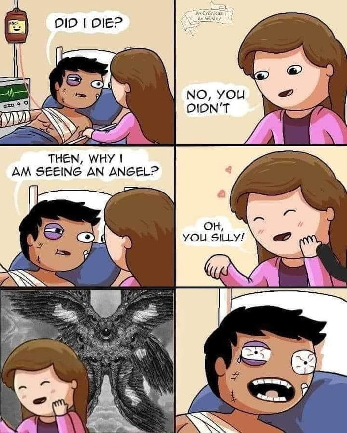 Creepy Angel - meme