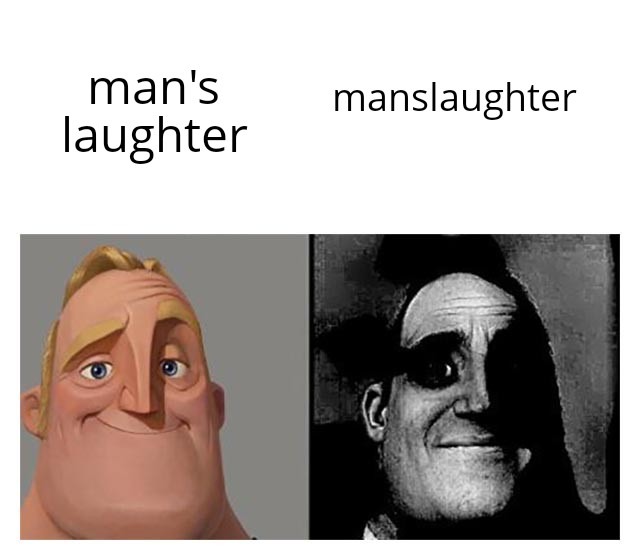 Man's laughter - meme