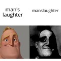 Man's laughter
