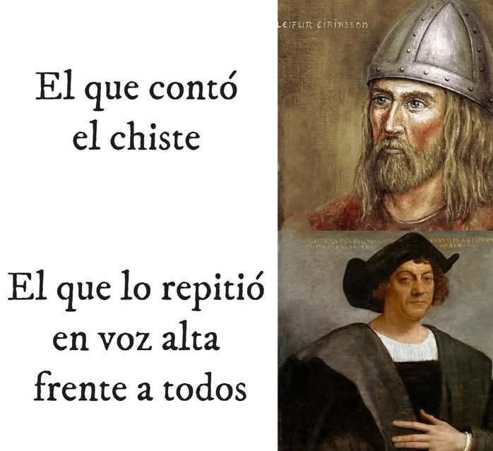 El que contó el chiste vs el que lo gritó frente a todos - meme