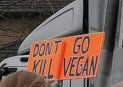 Não vá mate os veganos - meme
