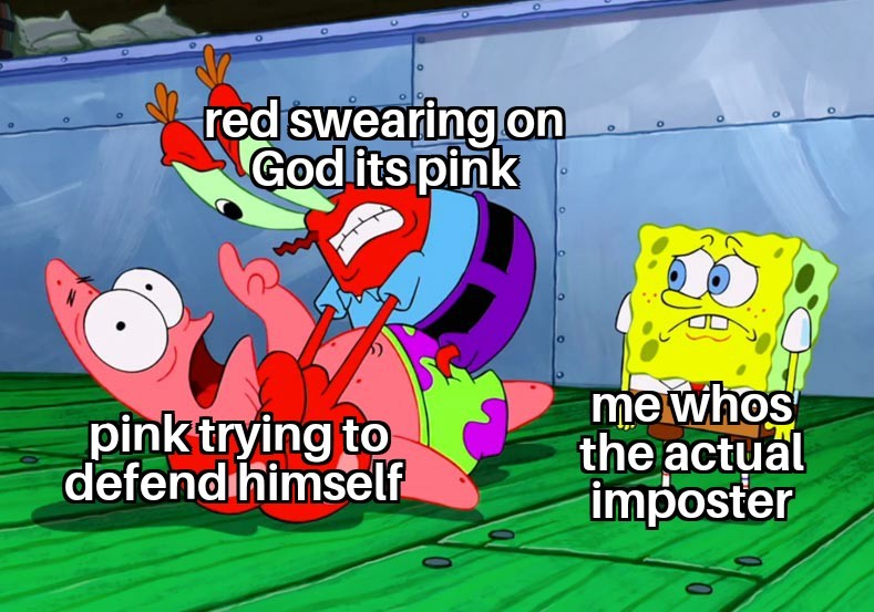 Poor pink - meme