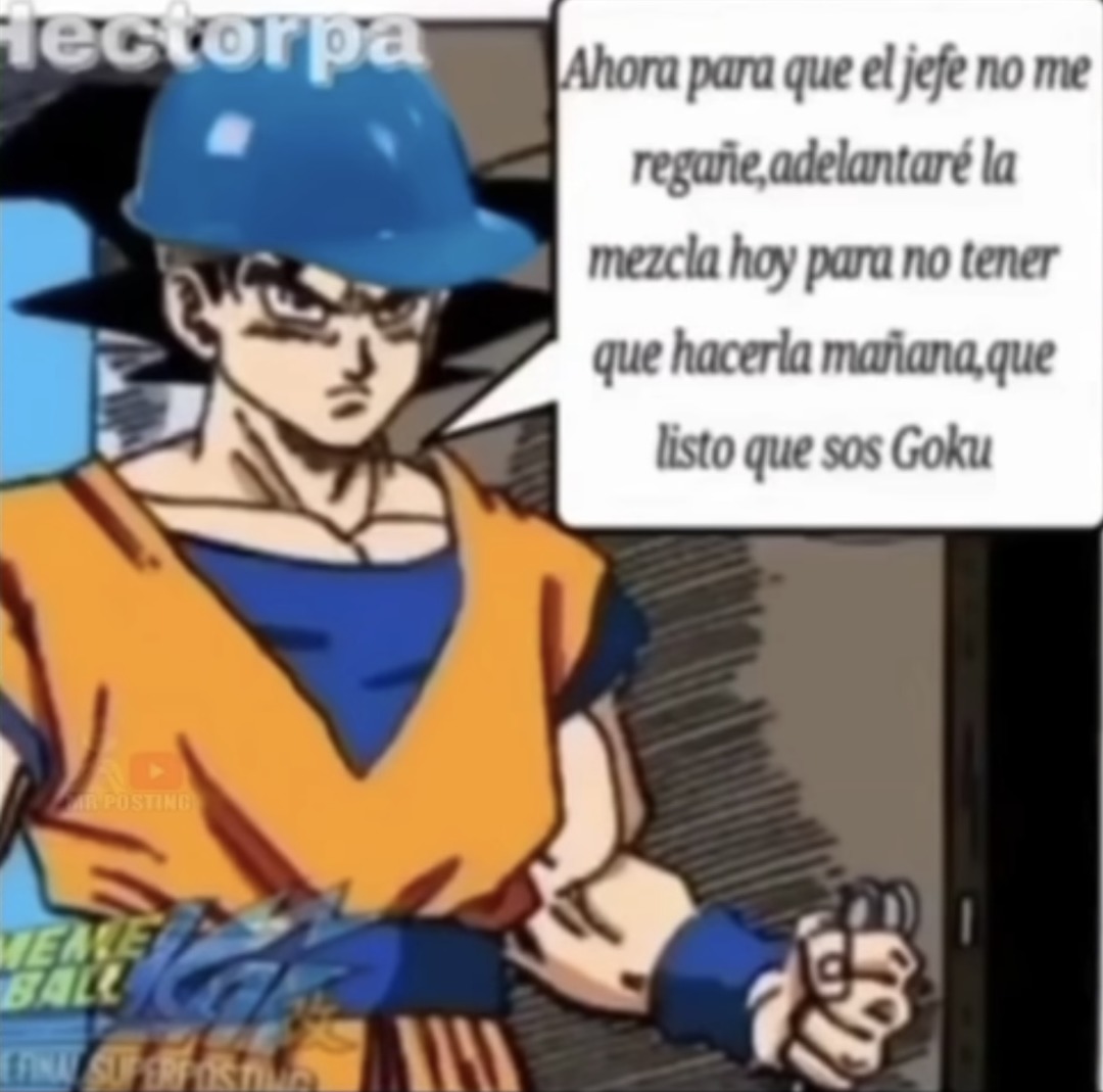 Que listo que sos Goku - meme