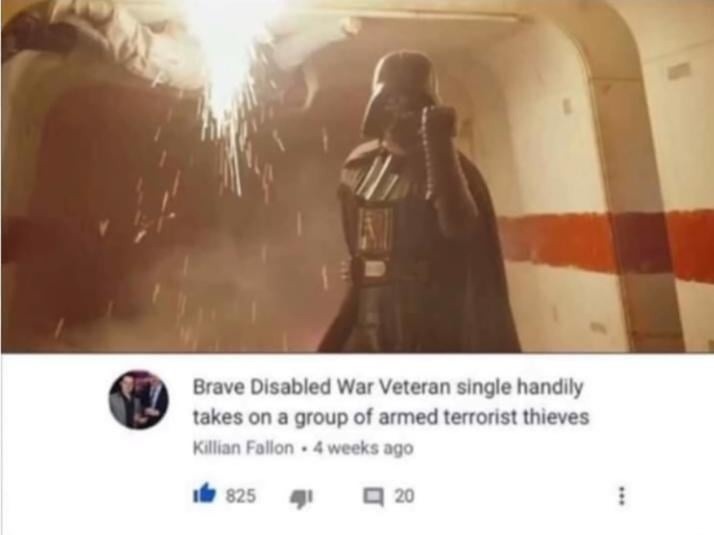 Disabled vet takes down terrorists like it's Call of Duty - meme