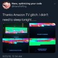 Amazon TV glitch