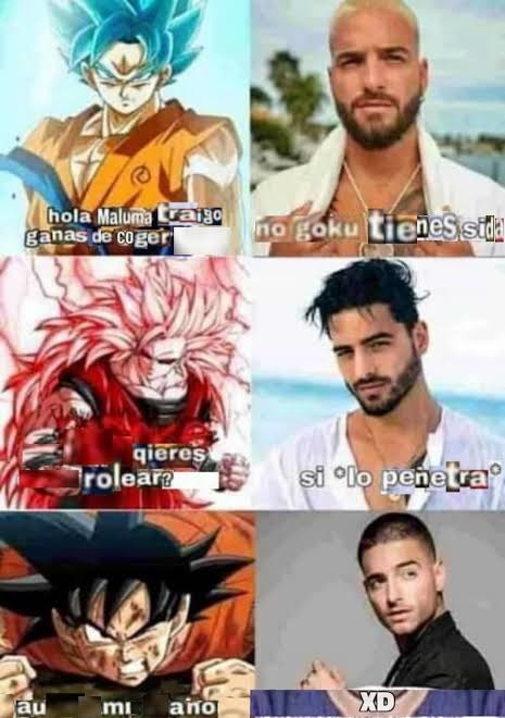 Goku vs maluma - meme