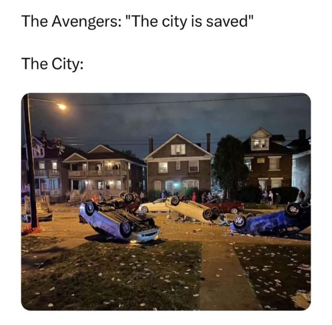 Is it just me who thinks of that whenever I watch the avengers? - meme