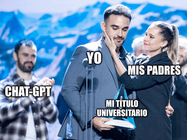 Chatgpt siempre estuvo presente - meme