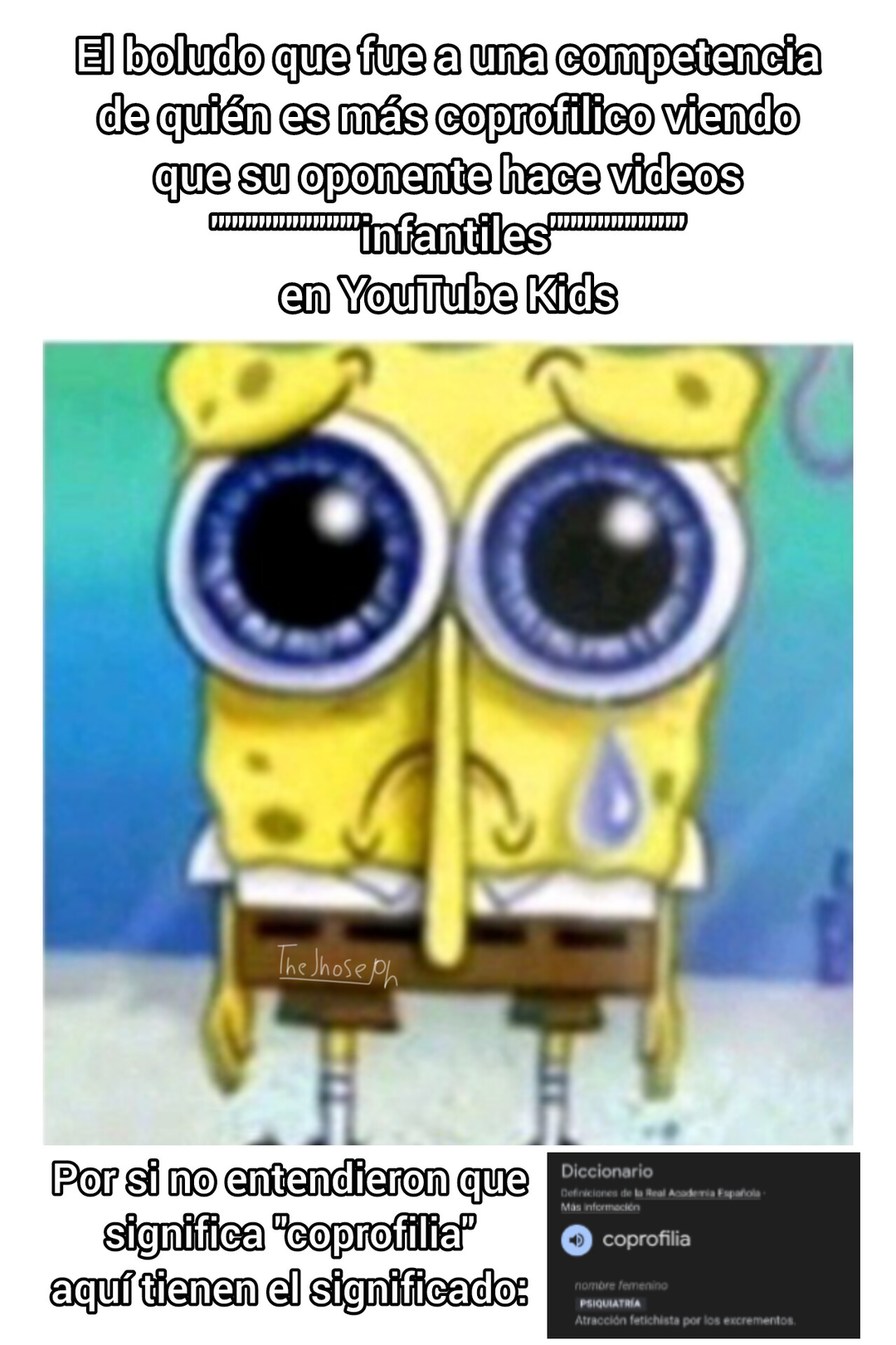 Un día cuando iba en el autobús para ir al liceo, ví a una niña viendo un video disque que infantil sobre ir al baño a cagar :ohgodwhy:, de esa experiencia saque la idea del meme